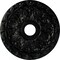 Ekena Millwork Spring Leaf Ceiling Medallion (Canopies up to 5 5/8"), 19 7/8"OD x 3 5/8"ID x 1 1/4"P, Black Pearl CM19SPBPS - alternate 1